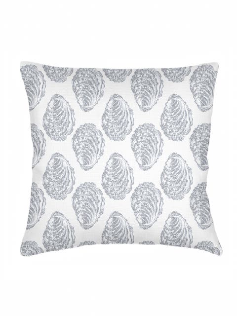 Drifted Oyster Linen Pillow with Down Insert
