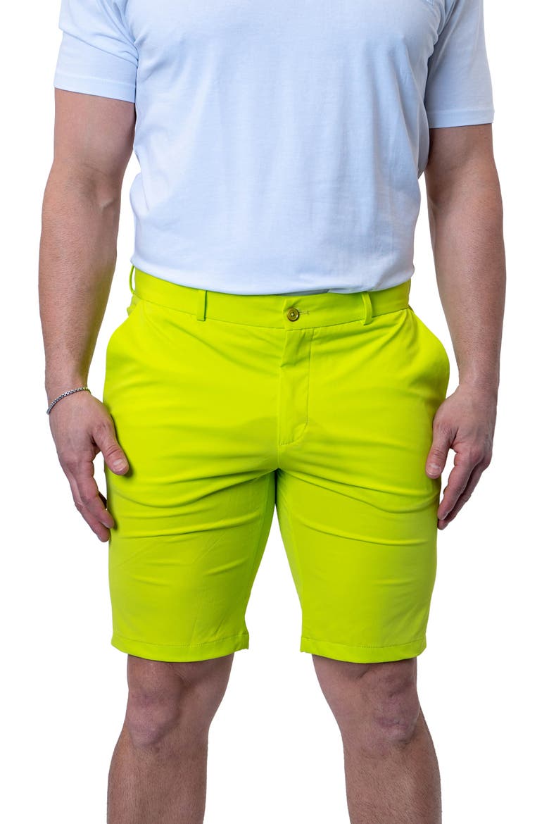 Four-Way Stretch Shorts, Main, color, GREEN