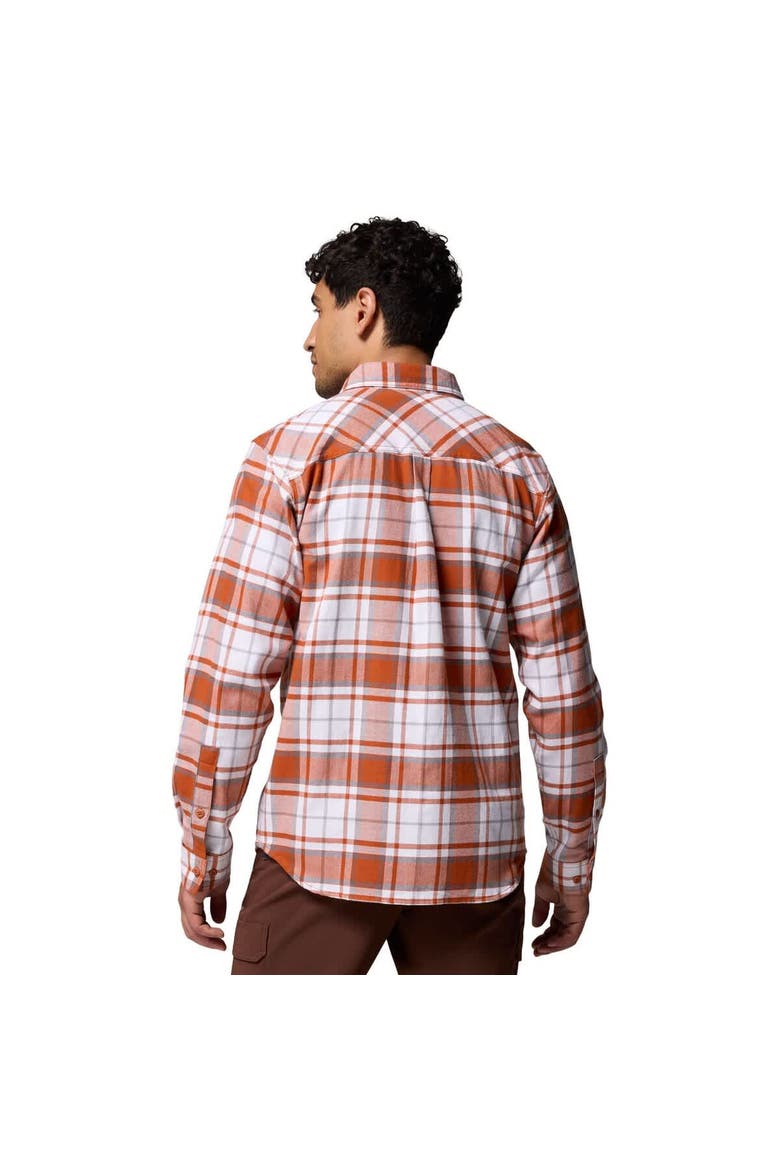 Men's Columbia  Texas Orange Texas Longhorns Flare Gun Omni-Wick Flannel Long Sleeve Button-Up Shirt, Alternate, color, Orange