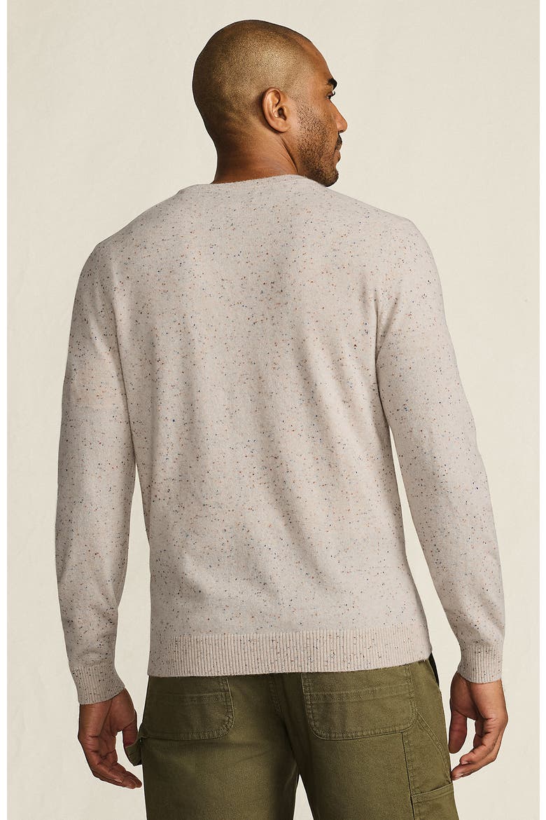 Fine Gauge Cashmere V-neck Sweater, Alternate, color, Solstice Donegal