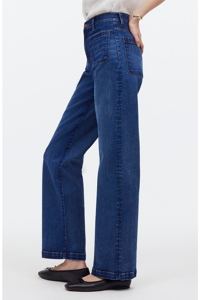Emmett Patch Pocket Wide Leg Jeans, Alternate, color, ALLENTOWN WASH