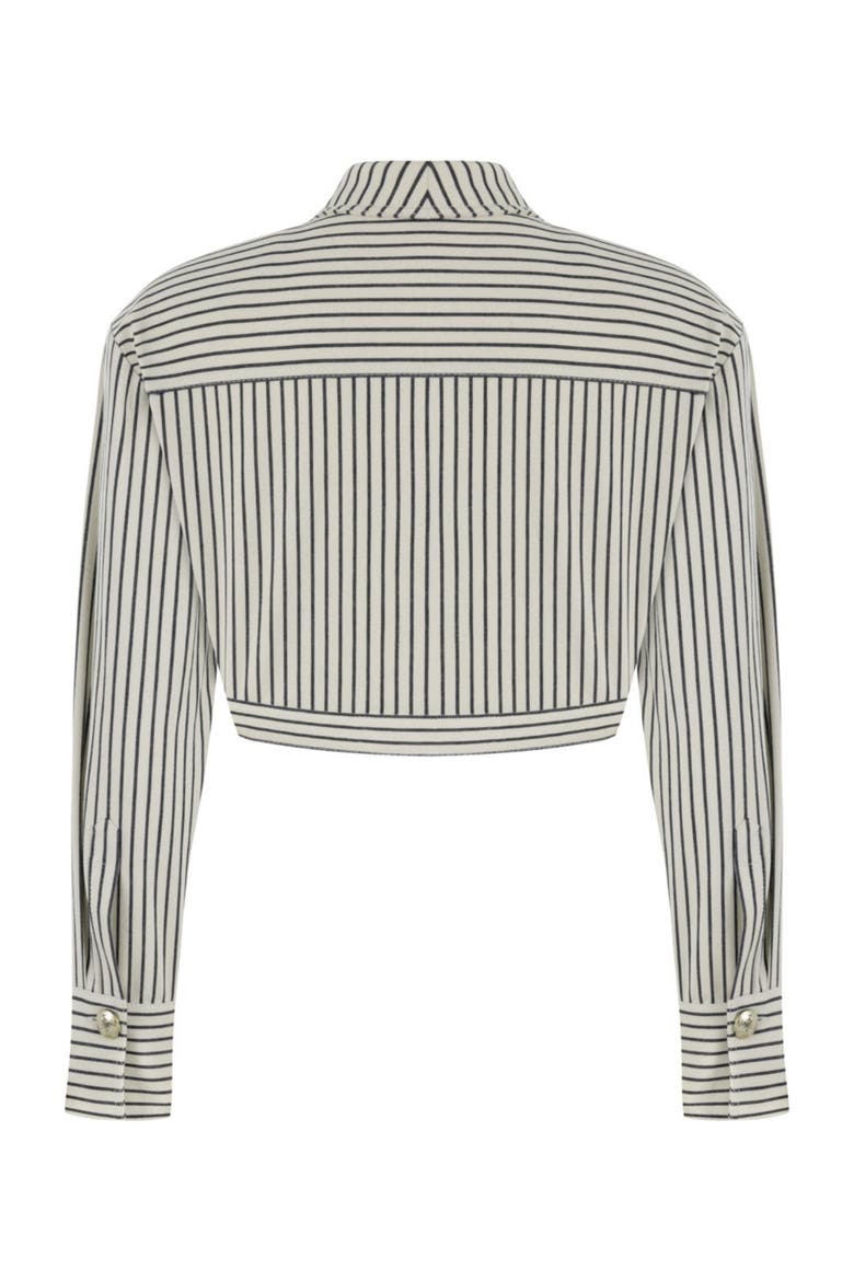 Striped Crop Jacket, Alternate, color, Beige
