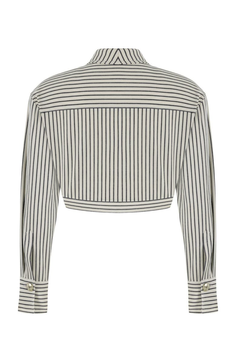 Nocturne Striped Crop Jacket, Alternate, color,