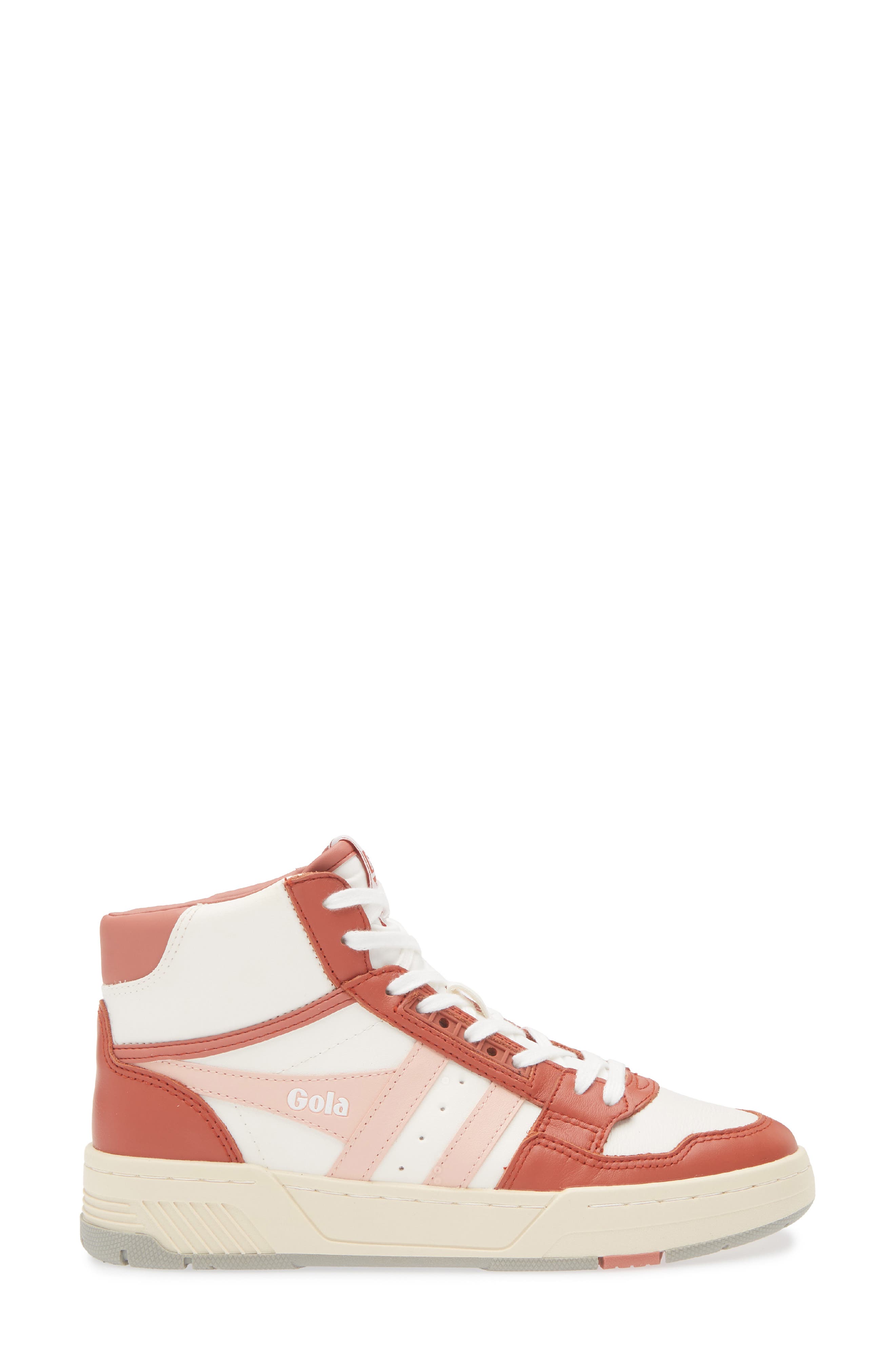 Challenge High Top Sneaker, Alternate, color, WHITE/ ORANGE SPICE