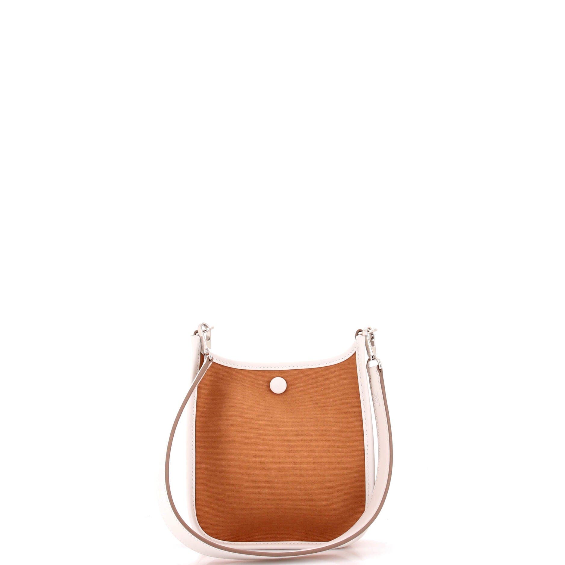 Pre-Owned Hermes Neo Evelyne Bag Toile and Leather TPM, Alternate, color, Dune