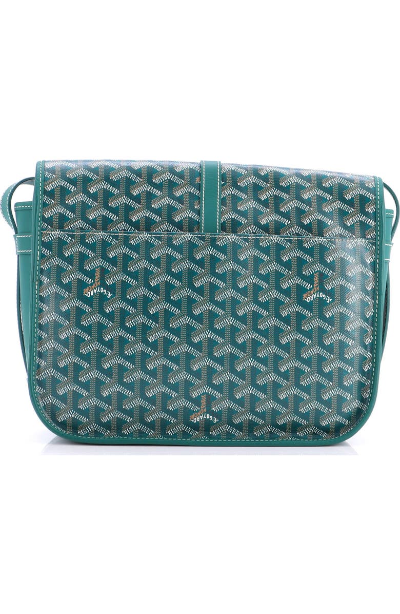 Pre-Owned Goyard Belvedere II Messenger Bag Coated Canvas MM, Alternate, color, Green