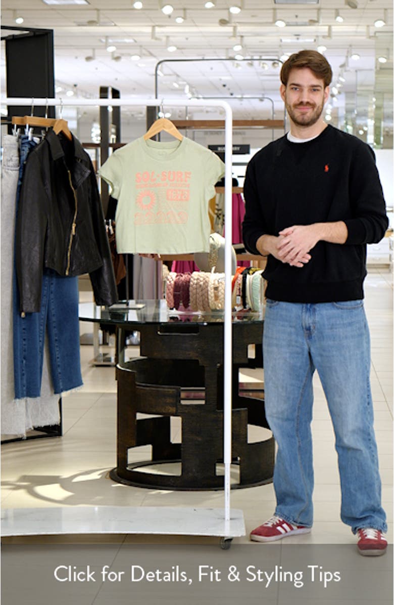 Sol Surf Crop Graphic T-Shirt, sales video thumbnail