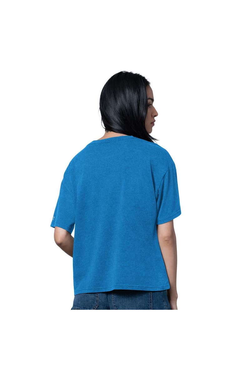 STARTER Women's Starter Heather Blue Detroit Lions Oversized Hall of Fame T-Shirt, Alternate, color, Heather Blue