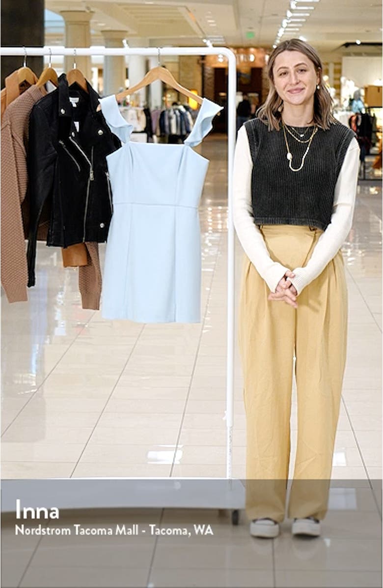 Whisper Ruffle Strap Minidress, sales video thumbnail