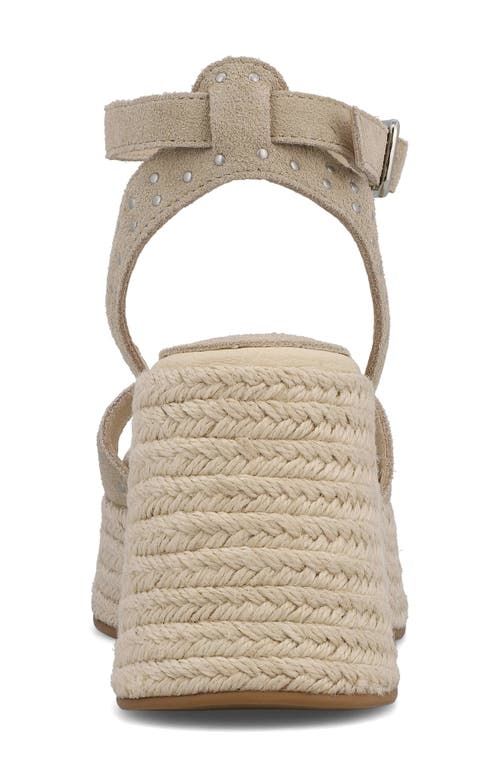 Mia Pascha Ankle Strap Espadrille Platform Sandal In Sand