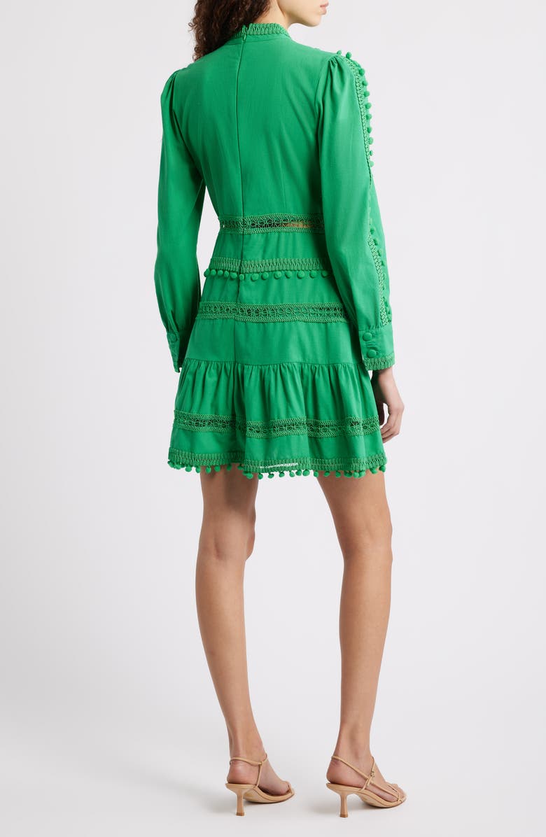LAYERED WITH LOVE Carla Embellished Trim Minidress, Alternate, color,