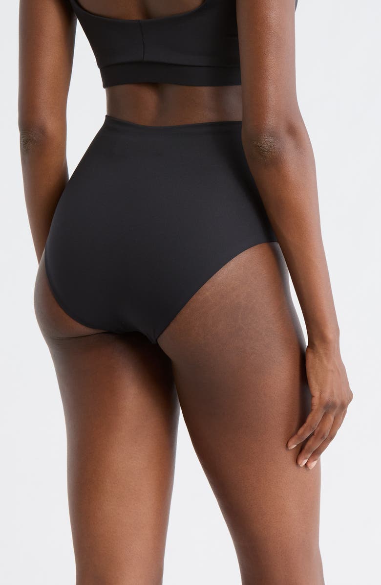 LEFT ON FRIDAY Hi Tide High Waist Bikini Bottoms, Alternate, color, Jet