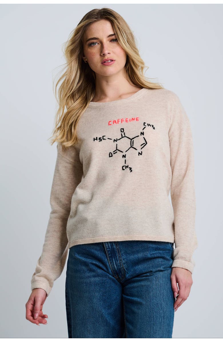 Lisa Todd Perk Up Cashmere Blend Sweater, Main, color, Hay