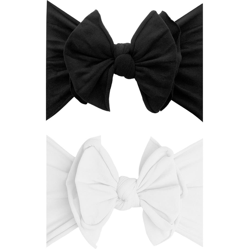 Baby Bling 2-Pack Fab-Bow-Lous Headbands in Black White  product