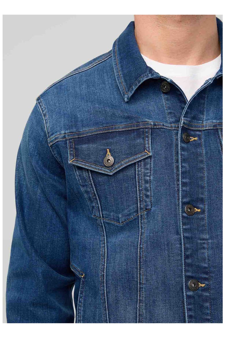 Performance Denim All Season Trucker Jacket, Alternate, color, Alpine-Indigo