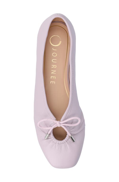Journee Collection Callee Keyhole Square Toe Flat In Lilac