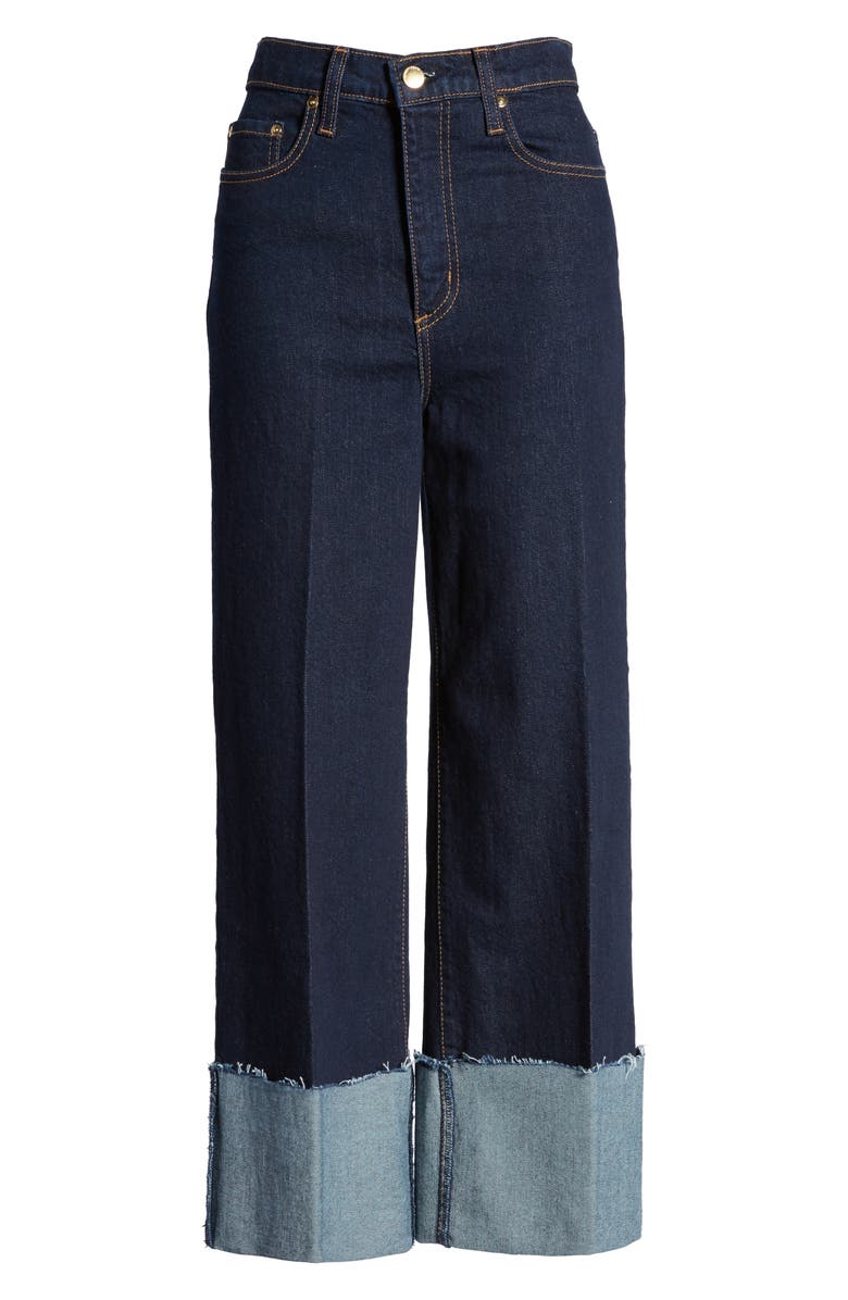 Nobody Denim Milla Cuffed Hem Wide Leg Crop Jeans, Alternate, color, 