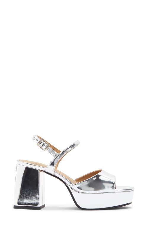 & Other Stories Hortense Platform Sandal In Silver
