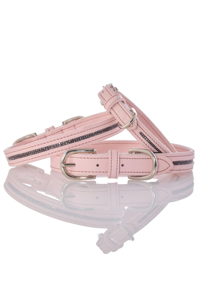 Roxy Crystal Bling Pet Collar, Alternate, color, BLUSH