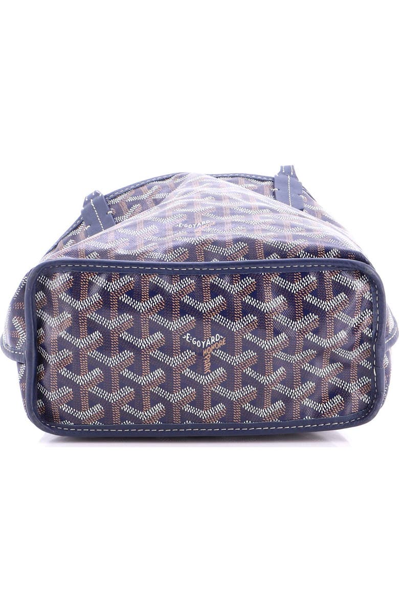 Pre-Owned Goyard Anjou Reversible Tote Coated Canvas Mini, Alternate, color, Blue