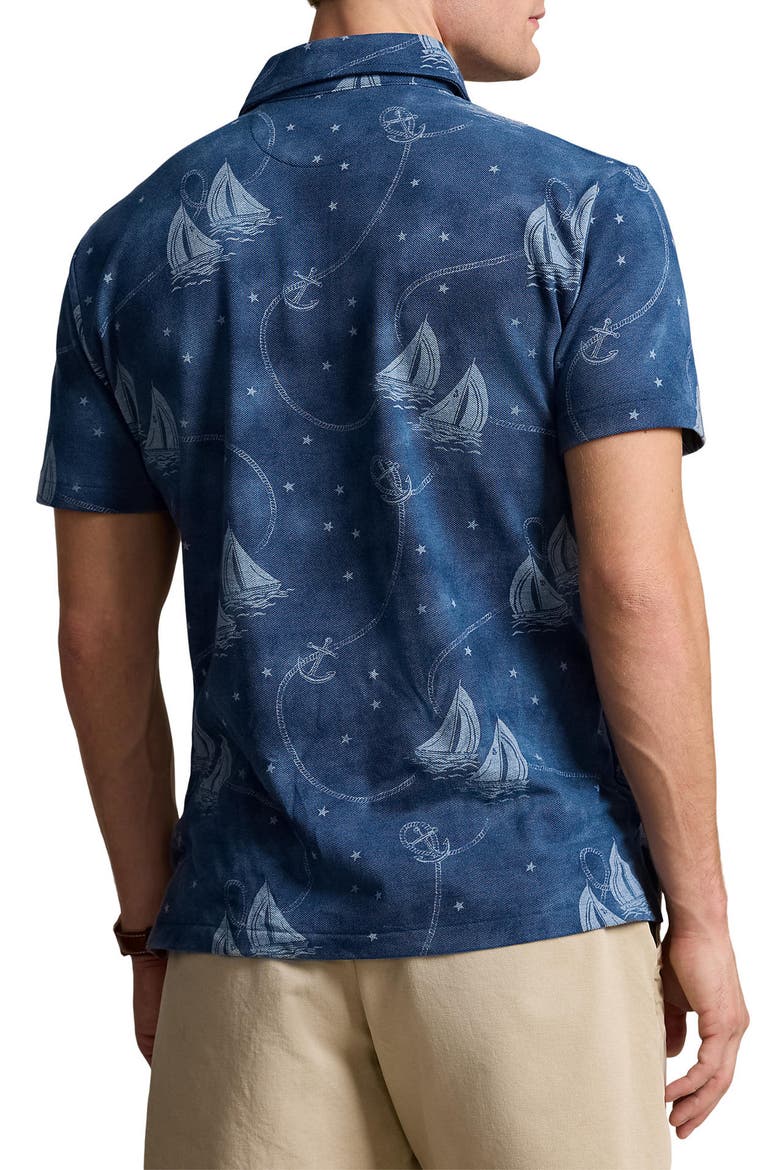Yarn Dyed Mesh Polo, Alternate, color, OCEANS VOYAGE/ CHAMBRAY