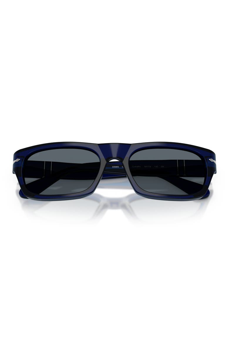 55mm Rectangular Sunglasses, Alternate, color, COBALTO / BLUE
