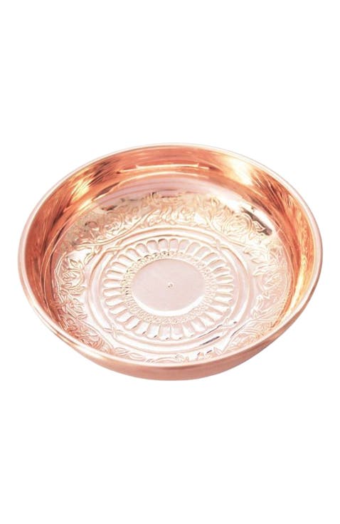 Vintage Inspired Copper Ring Dish Rosette