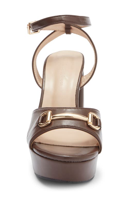 Wild Diva Lounge Alice Platform Sandal In Brown