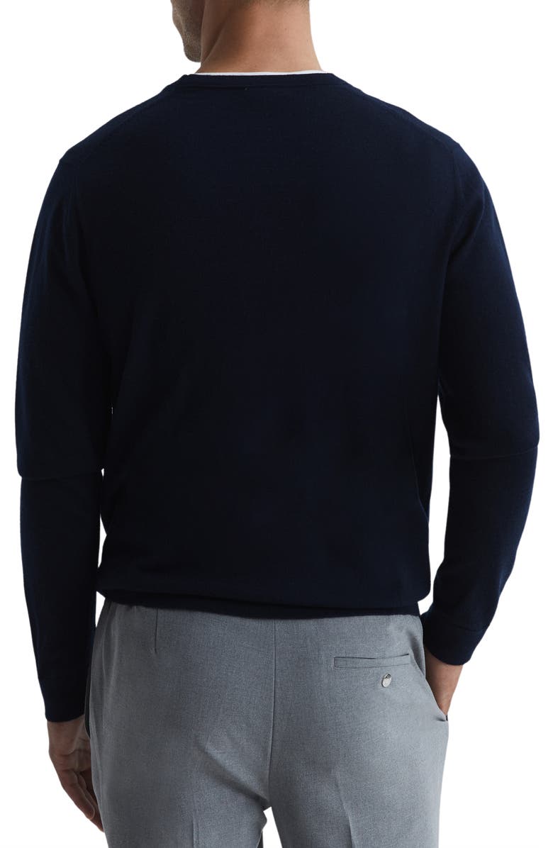 Reiss Wessex Wool Sweater, Alternate, color, Navy