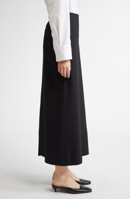 Loulou Studio Samos Stretch Wool Grain De Poudre Pencil Skirt In Black