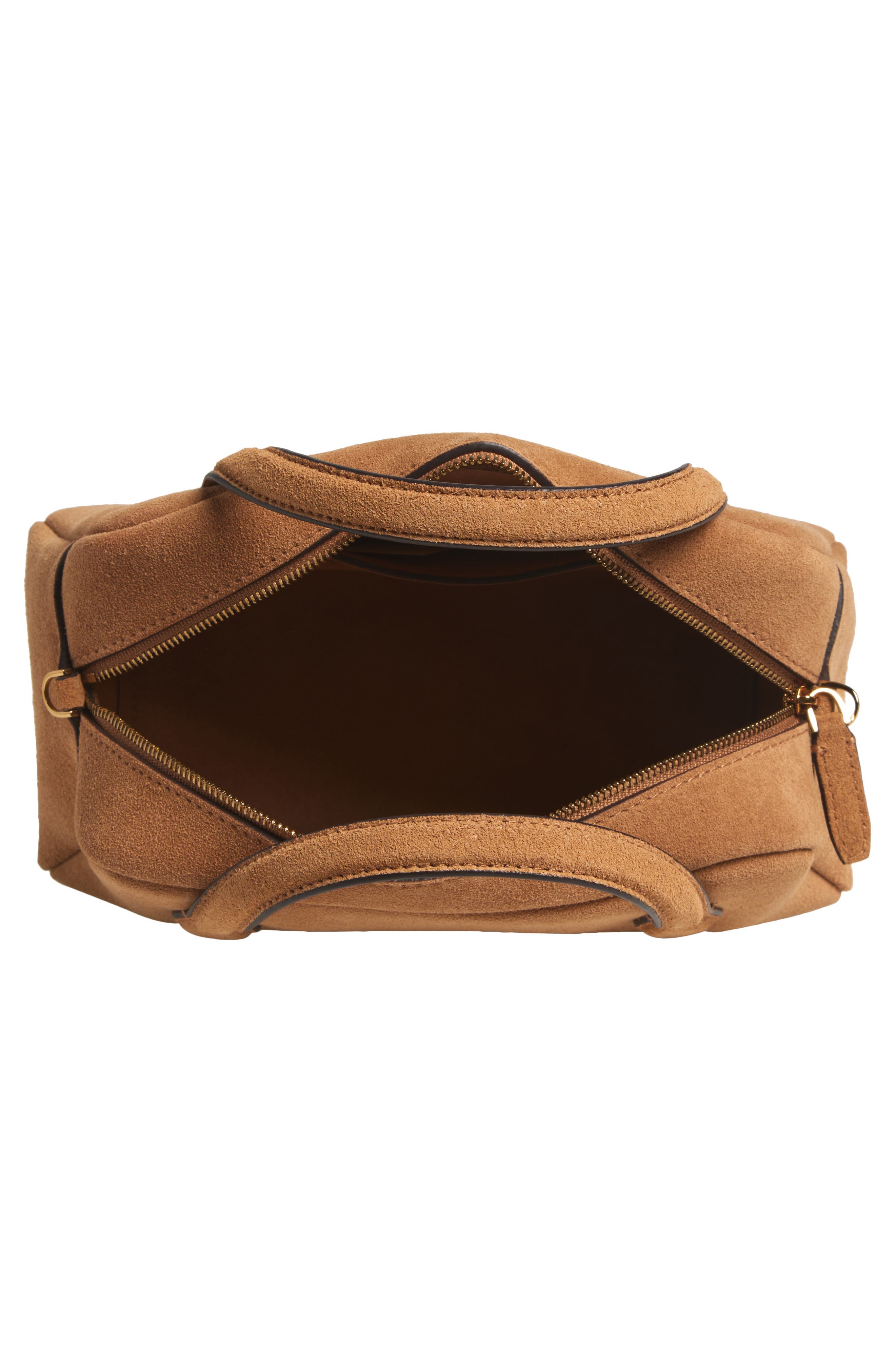 Madewell Medium Suede Crossbody Bag, Alternate, color, Tawny Khaki