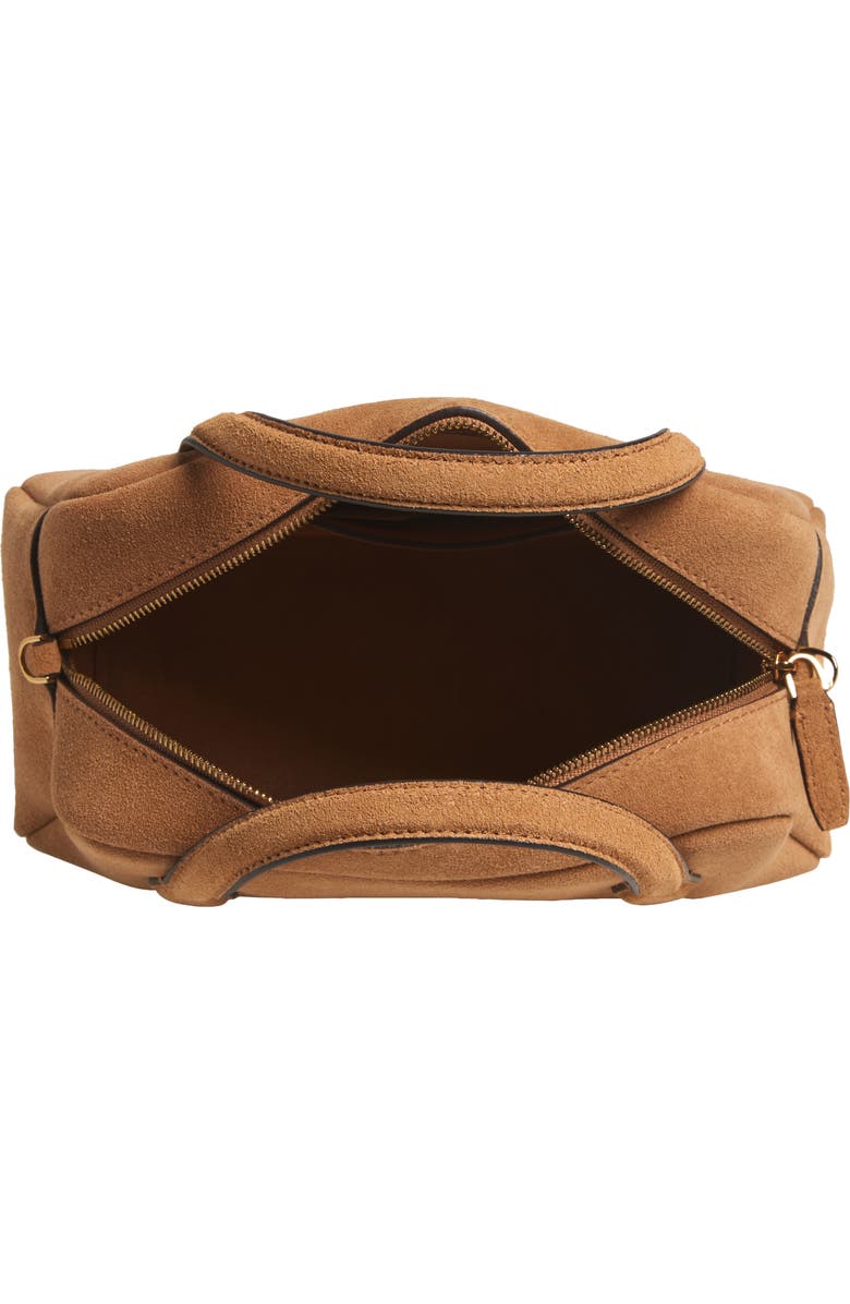 Madewell Medium Suede Crossbody Bag, Alternate, color, Tawny Khaki