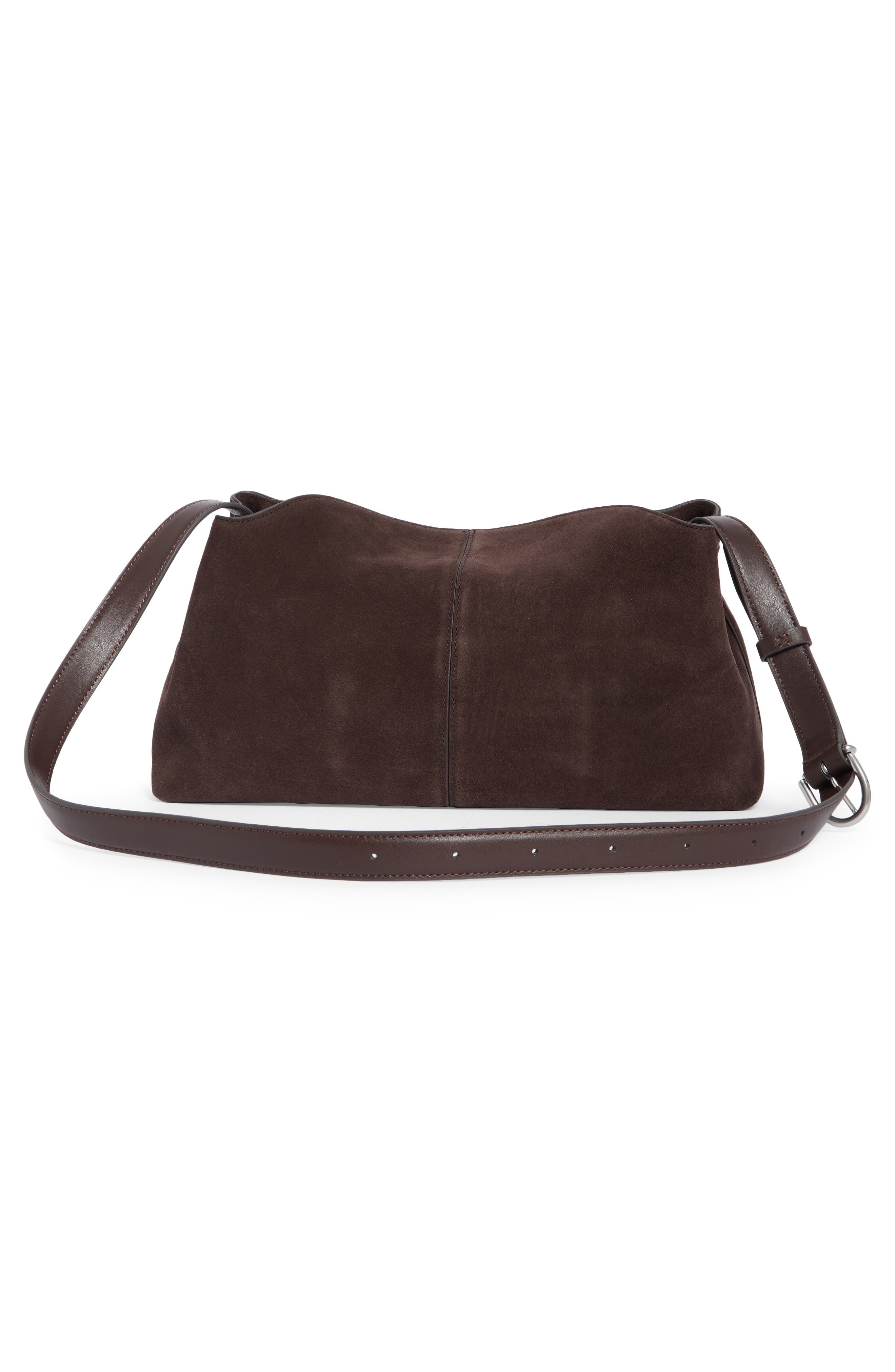 Taylor Leather Shoulder Bag, Alternate, color, CHOCOLATE