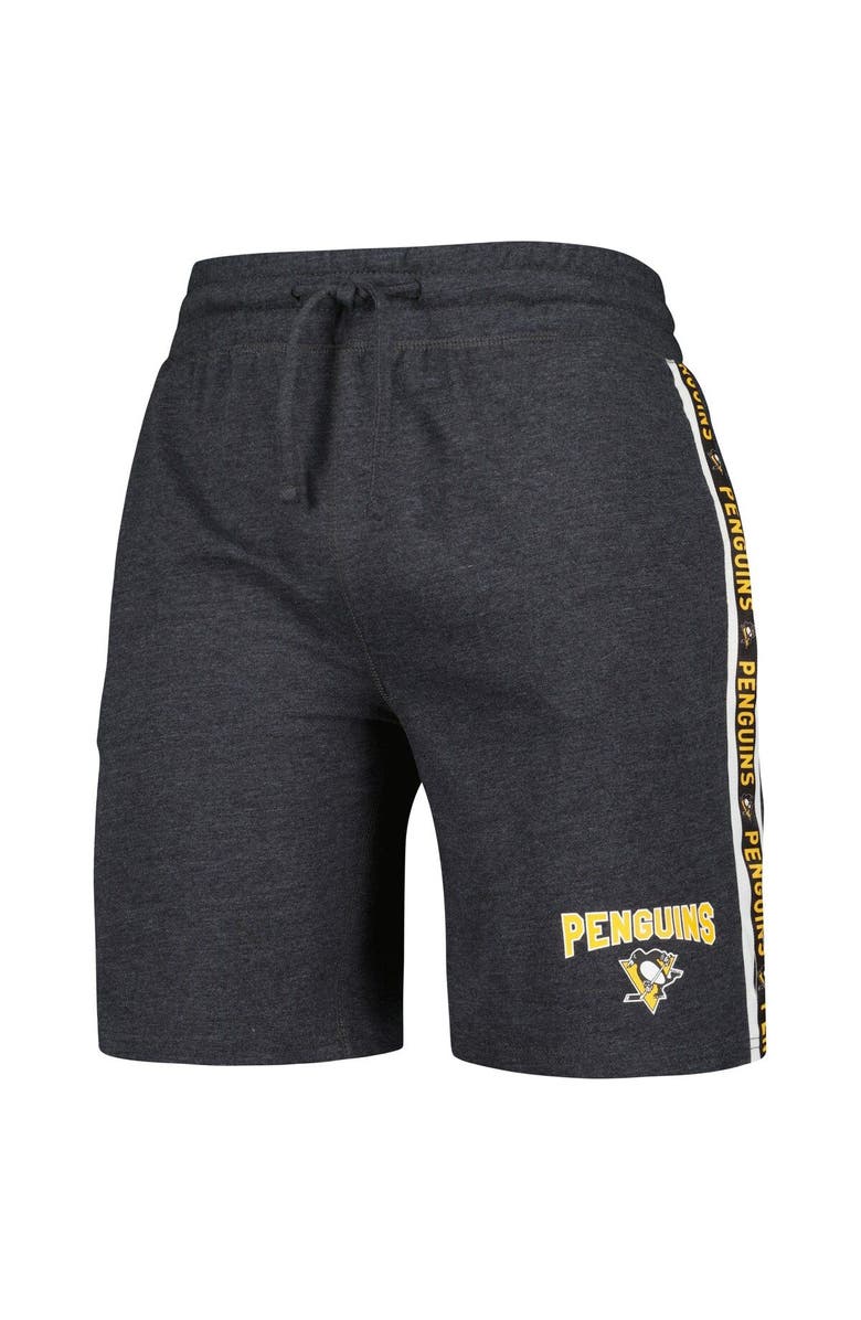 CONCEPTS SPORT Men's Concepts Sport  Charcoal Pittsburgh Penguins Team Stripe Shorts, Alternate, color, 