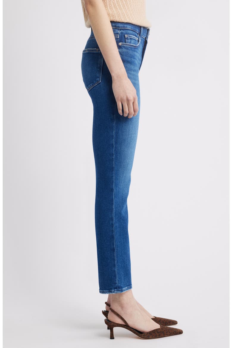 Cindy High Waist Ankle Straight Leg Jeans, Alternate, color, RAVELLO
