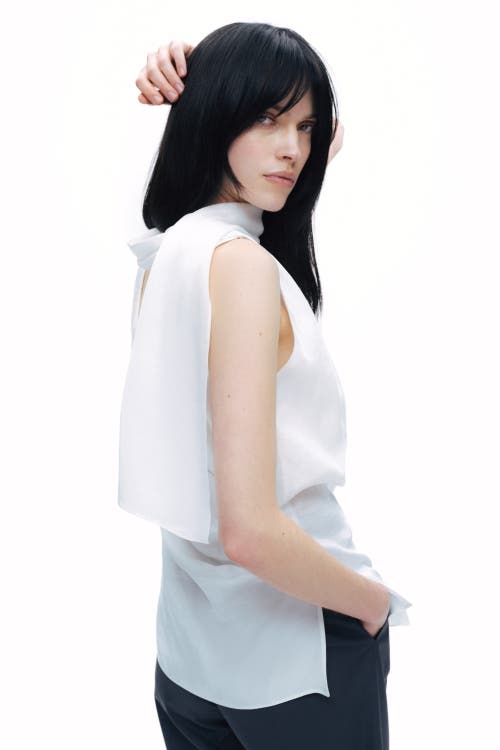 Shop Nocturne Shawl-designed Blouse In Ivory