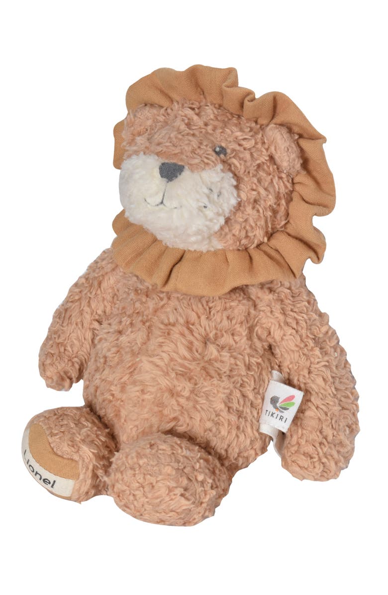Tikiri Lionel the Lion Organic Cotton Plush Toy, Alternate, color, 