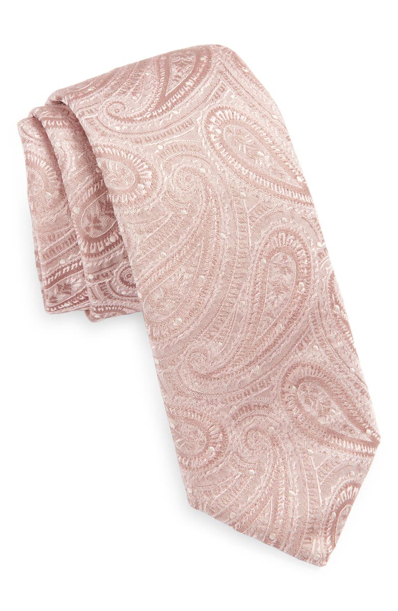 BOSS Paisley Silk Tie, Main, color,