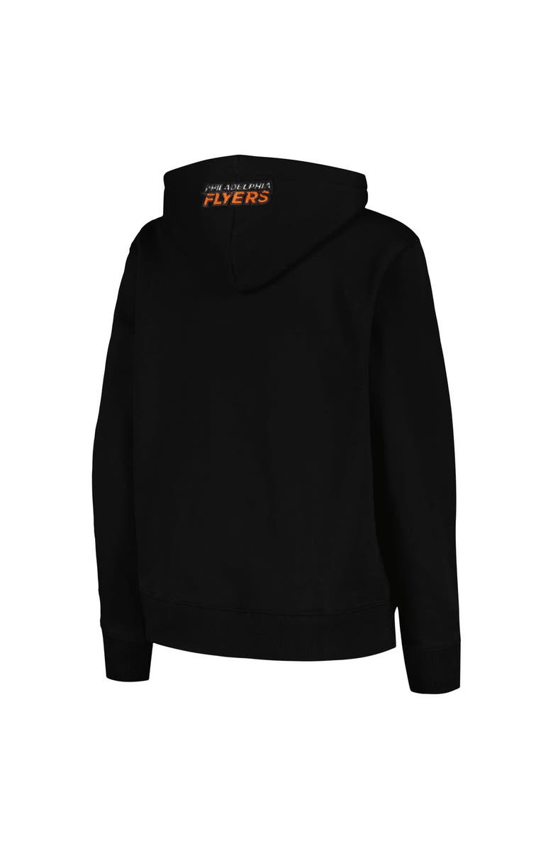 PRO STANDARD Women's Pro Standard Black Philadelphia Flyers Classic Chenille Pullover Hoodie, Alternate, color, Black