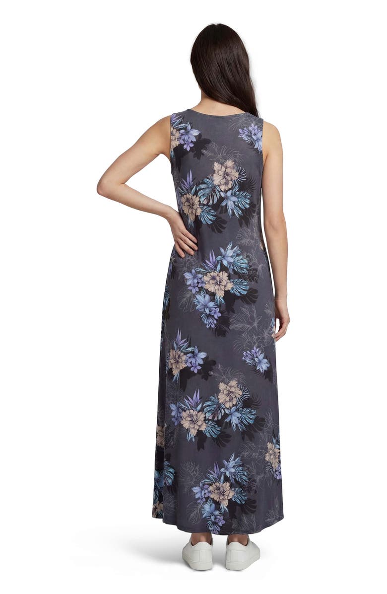 Lords of Harlech Exotic Floral Womens Sleeveless Midi Dress, Alternate, color, Exotic Floral Black