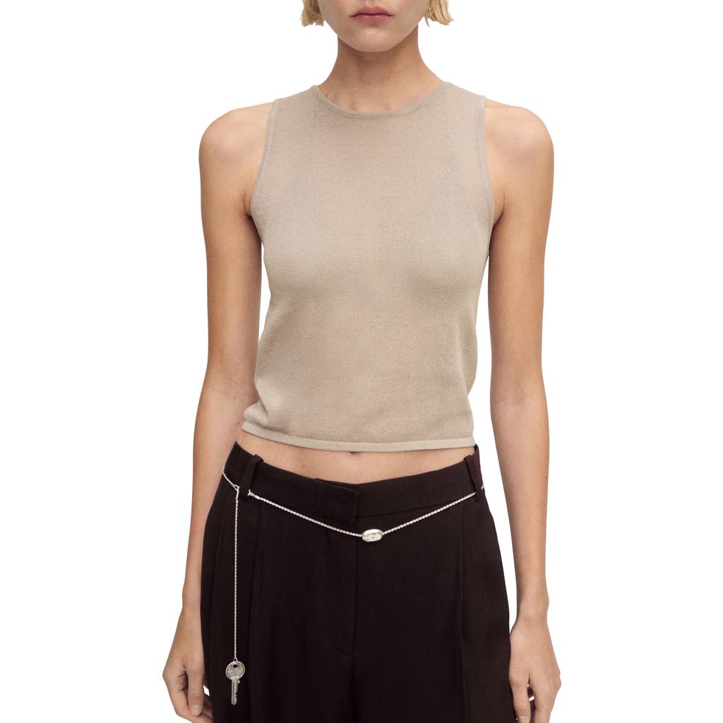 Mango Layered Tank Top In Neutral