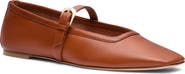 Stuart Weitzman Sai Leather Mary Jane Flat