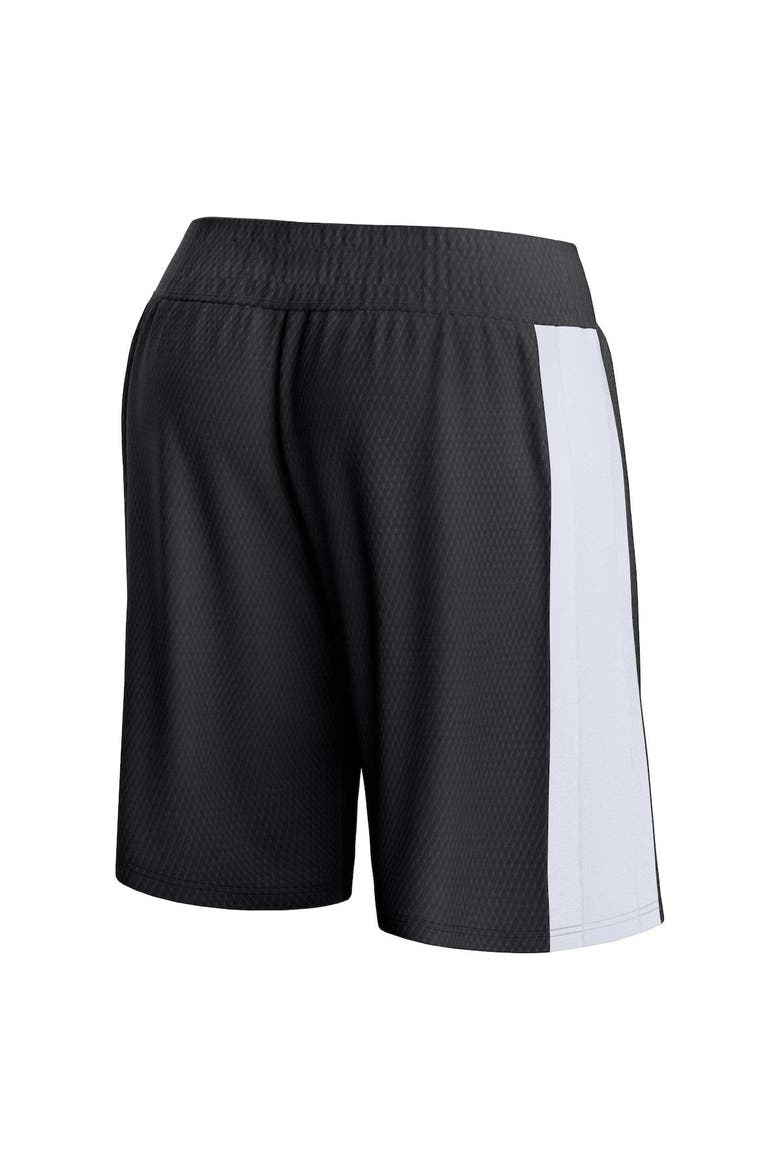 Men's Fanatics Branded Black Brooklyn Nets Referee Iconic Mesh Shorts, Alternate, color, Black
