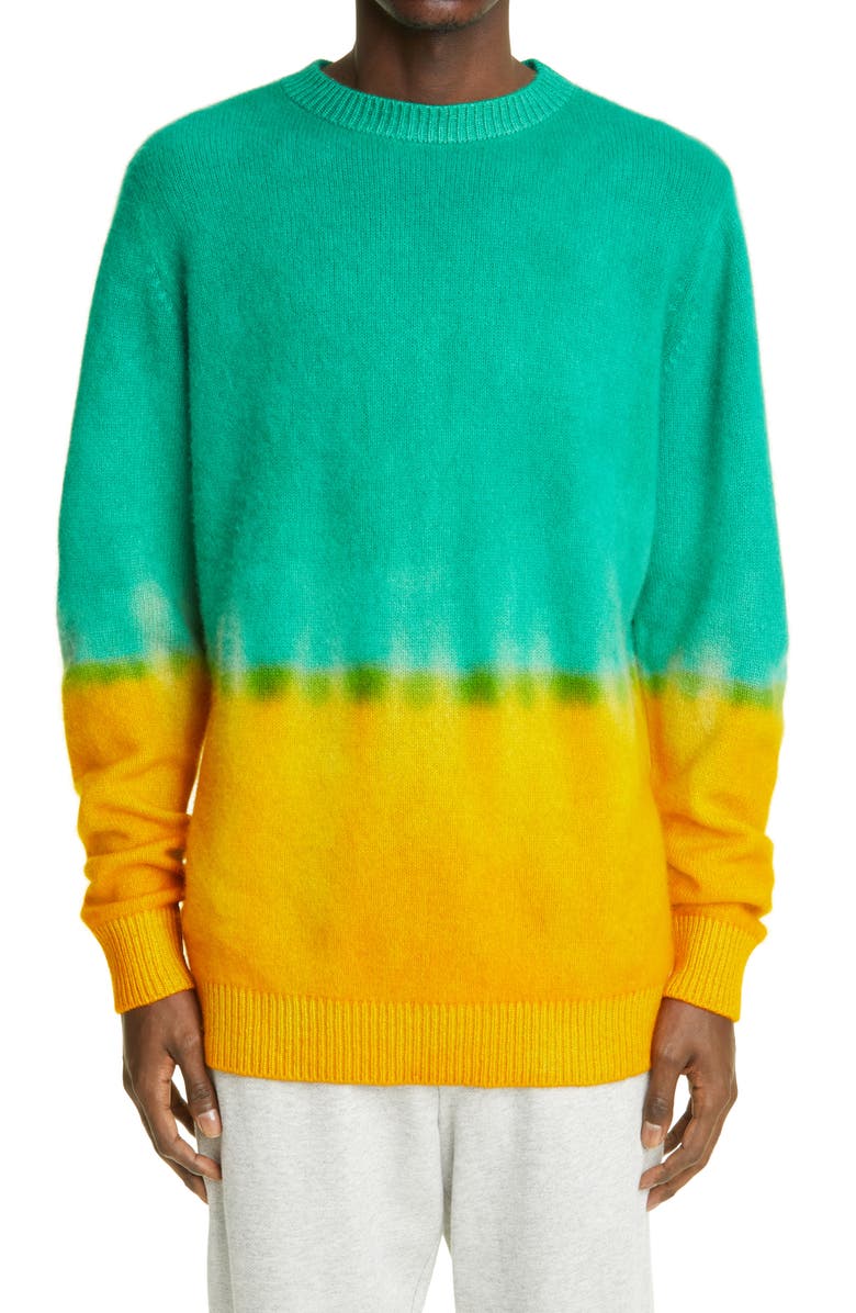 The Elder Statesman Dip Tie Dye Cashmere Sweater, Main, color,