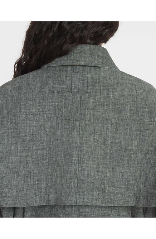 Lanvin Linen Jacket In Heather Grey
