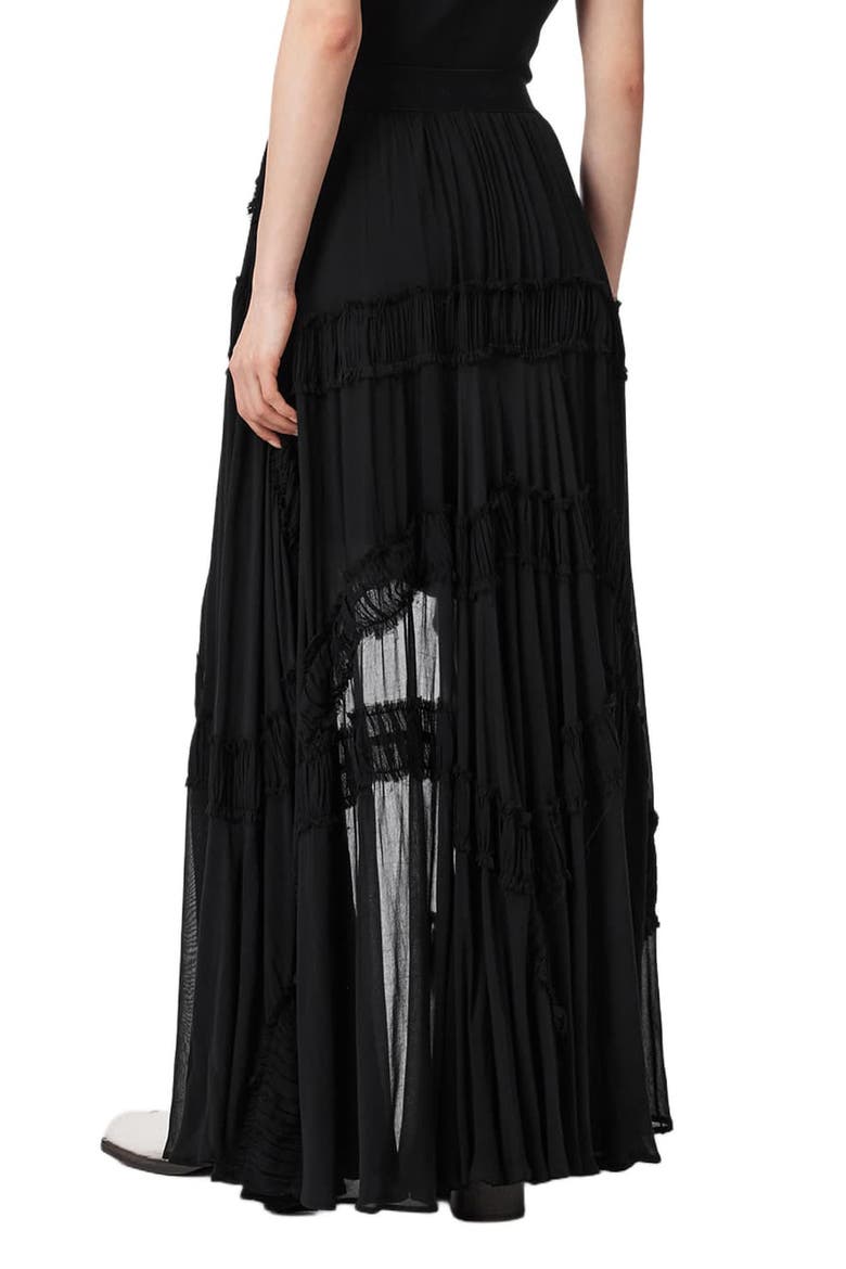 Dorina High Low Skirt, Alternate, color, BLACK