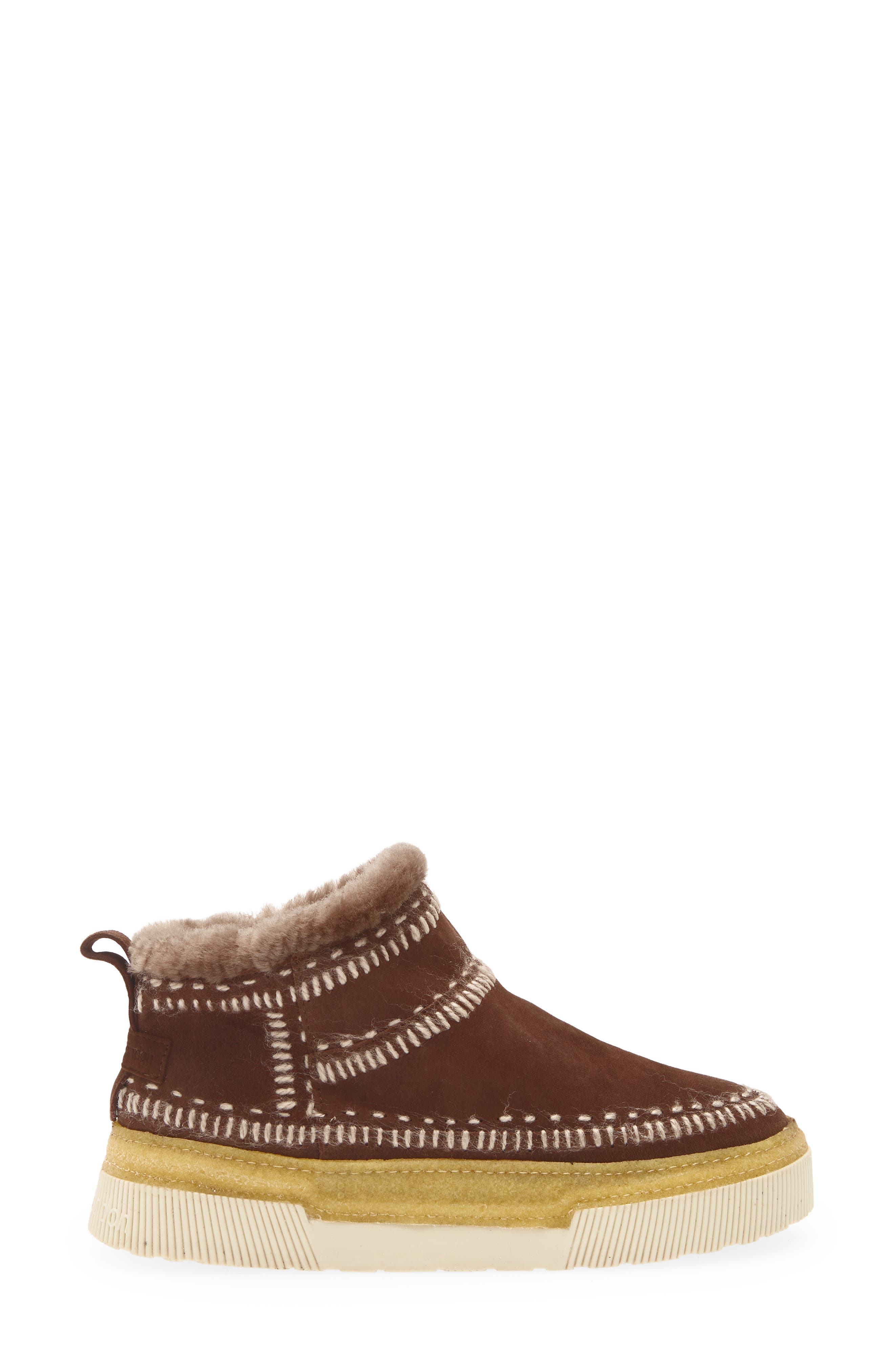 Ronan 6.0 Genuine Shearling Lined Ankle Boot, Alternate, color, CHOCOLATE SUEDE / WHEAT
