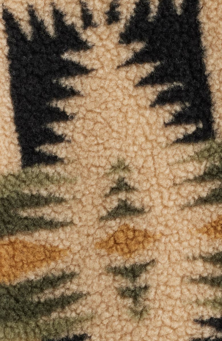 Pendleton Foxglove Range Fleece Bomber Jacket, Alternate, color, Green Tan Harding