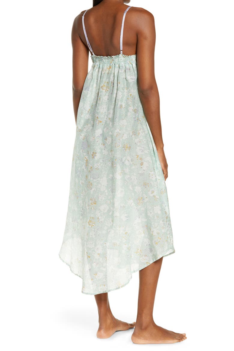 Louis Cotton & Silk Nightgown, Alternate, color, MINT