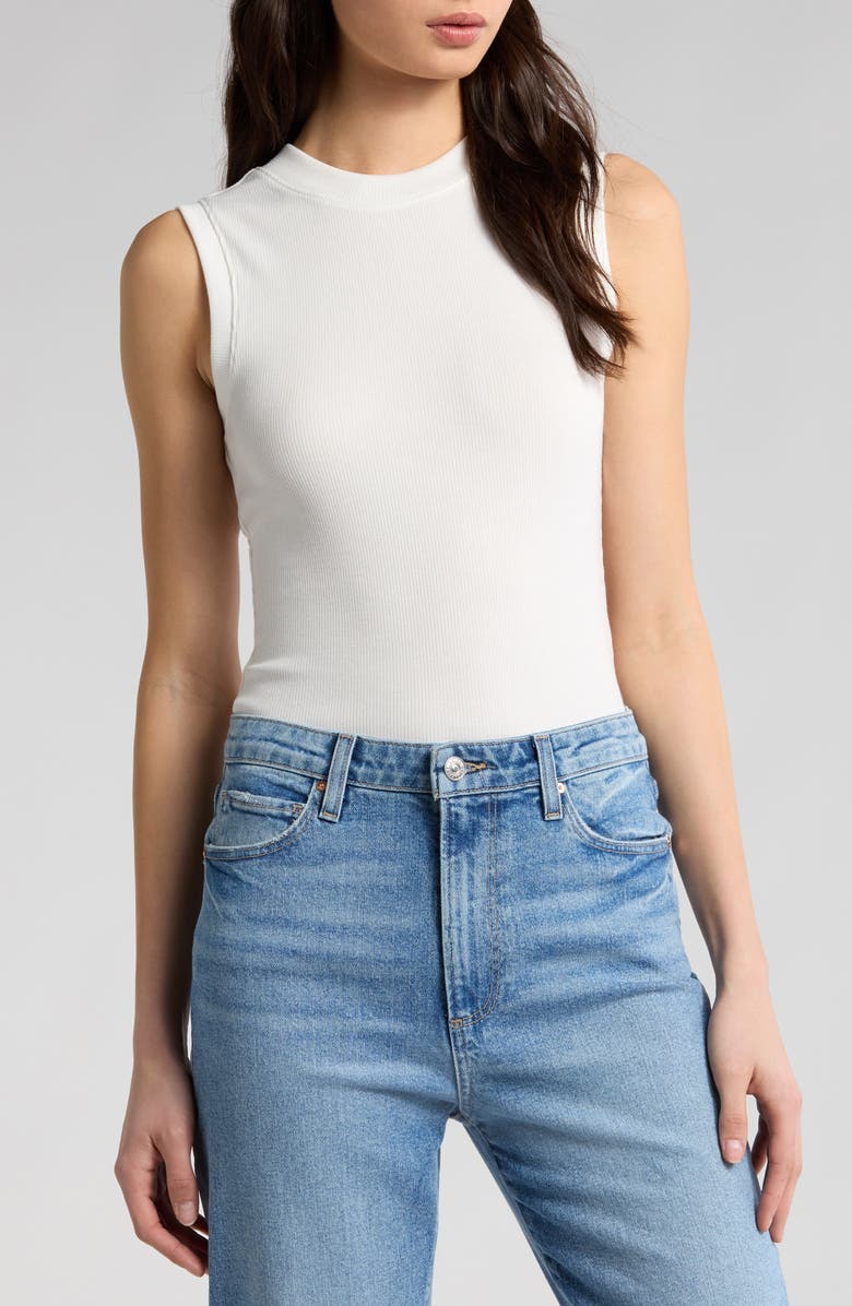 PAIGE Mollie Rib Tank, Main, color, Ivory
